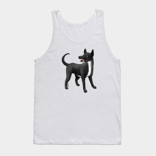 Dog - Xoloitzcuintli - Coated Black and White Tank Top